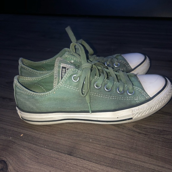 Converse Shoes | Army Green Converse | Poshmark